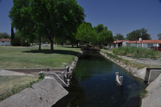 the canal that runs through the park